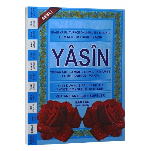 Haktan Yayınları Ortaboy 41 Yasin-i şerif Ekonomik MAVİ